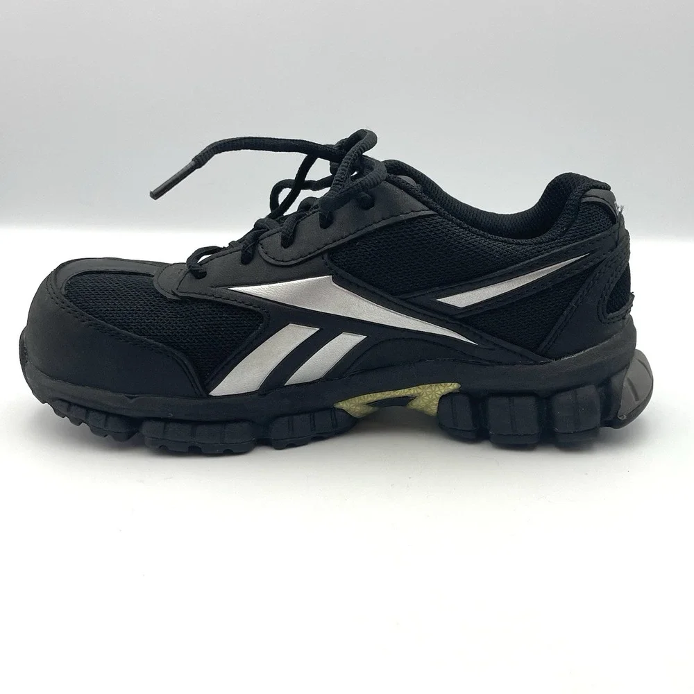 Reebok‎ Work Composite Toe Slip Resistant Shoes Black Mens 4.5 Womens 6.5